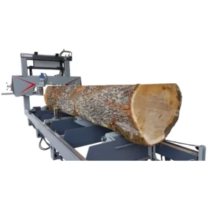 Trak-Met TTP-600/1200 Premium vízszintes rönkvágó szalagfűrész hidraulikával