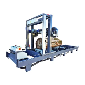 Trak-Met TTP-600/1500 Extreme vízszintes rönkvágó szalagfűrész hidraulikával