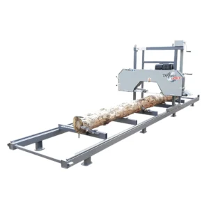 Trak-Met TTP-600 ECO vízszintes rönkvágó szalagfűrész a NobaraGép kínálatában