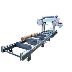 Trak-Met TTP-700 Premium Plus vízszintes rönkvágó szalagfűrész hidraulikával