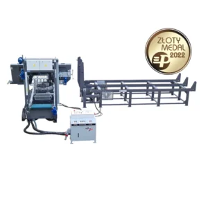 Trak-met TTS-1200/60 vízszintes rönkvágó szalagfűrész hidraulikával