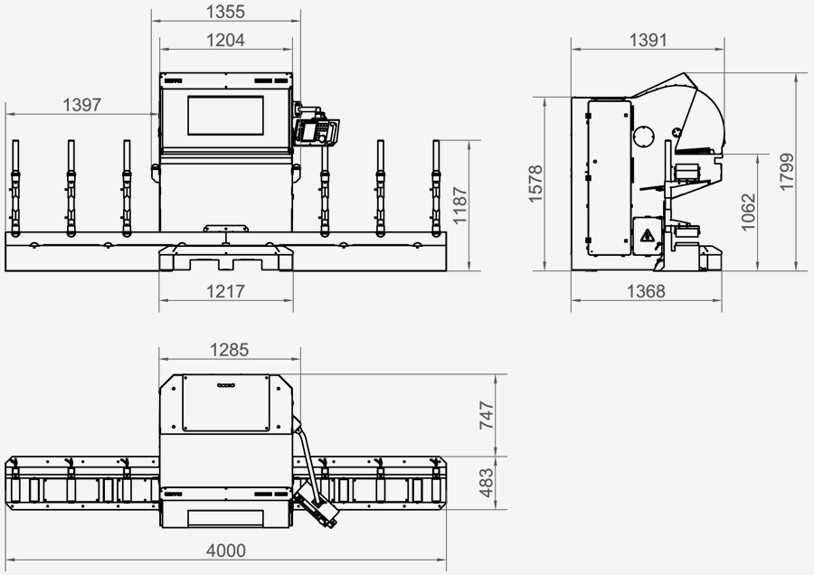 NEVA NBS 200 CNC automata szalagfűrészlap élező 2 A NEVA NBS 200 CNC automata szalagfűrészlap élező nagypontosságú, folyadékhűtéses munkatere